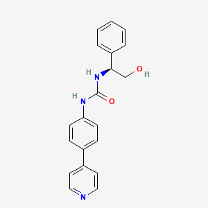 1-[(1S)-2-hydroxy-1-phenylethyl]-3-[4-(4-pyridinyl)phenyl]urea