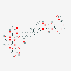 molecular formula C67H104O32 B591429 Soyosaponin Ac CAS No. 133882-74-3