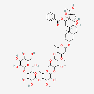 molecular formula C61H96O27 B591432 Tenacissoside X 