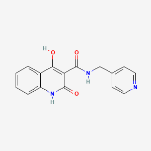 molecular formula C16H13N3O3 B5914380 4-HO-2-OXO-1,2-DIHYDRO-QUINOLINE-3-CARBOXYLIC ACID (PYRIDIN-4-YLMETHYL)-AMIDE 