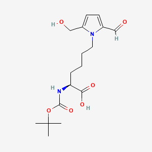 (S)-2-((tert-Butoxycarbonyl)amino)-6-(2-formyl-5-(hydroxymethyl)-1H-pyrrol-1-yl)hexanoic acid