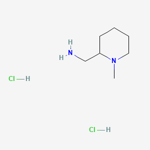 molecular formula C7H18Cl2N2 B591478 (1-Methylpiperidin-2-yl)methanamine dihydrochloride CAS No. 1440799-70-1