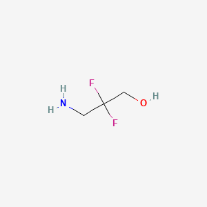 molecular formula C3H7F2NO B591485 3-Amino-2,2-difluoropropan-1-ol CAS No. 155310-11-5