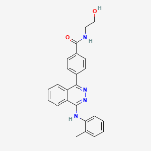 molecular formula C24H22N4O2 B5914855 N-(2-hydroxyethyl)-4-{4-[(2-methylphenyl)amino]phthalazin-1-yl}benzamide 
