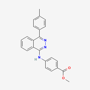 molecular formula C23H19N3O2 B5914867 Methyl 4-{[4-(4-methylphenyl)phthalazin-1-yl]amino}benzoate 