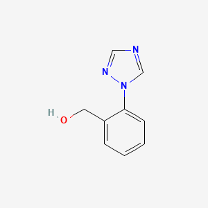 molecular formula C9H9N3O B591502 (2-[1,2,4]Triazol-1-yl-phenyl)methanol CAS No. 914349-48-7