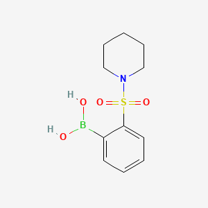 molecular formula C11H16BNO4S B591509 2-(Piperidin-1-ylsulfonyl)phenylboronic acid CAS No. 957034-87-6