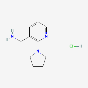 (2-(Pyrrolidin-1-yl)pyridin-3-yl)methanamine hydrochloride