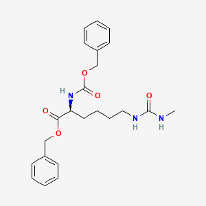 molecular formula C23H29N3O5 B591511 benzyl (2S)-6-(methylcarbamoylamino)-2-(phenylmethoxycarbonylamino)hexanoate CAS No. 139953-45-0