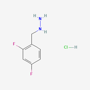 B591517 (2,4-Difluorobenzyl)hydrazine hydrochloride CAS No. 1446360-19-5