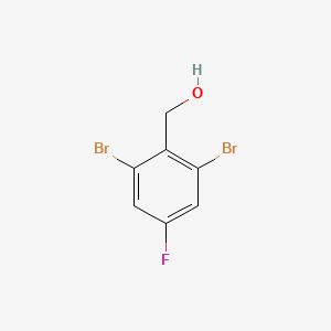 molecular formula C7H5Br2FO B591520 (2,6-Dibromo-4-fluorophenyl)methanol CAS No. 1346674-69-8
