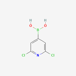 molecular formula C5H4BCl2NO2 B591523 (2,6-Dichloropyridin-4-yl)boronic acid CAS No. 1072951-54-2
