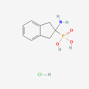 (2-Amino-2,3-dihydro-1H-inden-2-yl)phosphonic acid hydrochloride