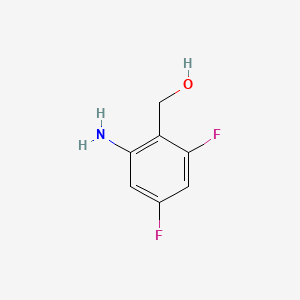molecular formula C7H7F2NO B591529 (2-Amino-4,6-difluorophenyl)methanol CAS No. 1260783-44-5