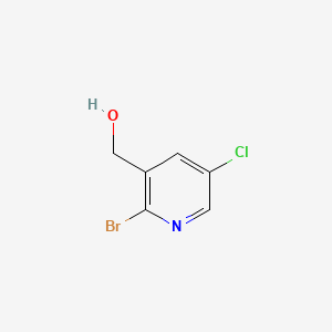 molecular formula C6H5BrClNO B591539 (2-Bromo-5-chloropyridin-3-yl)methanol CAS No. 1227585-65-0