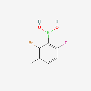 molecular formula C7H7BBrFO2 B591542 2-Bromo-6-fluoro-3-methylphenylboronic acid CAS No. 957121-09-4