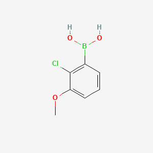 molecular formula C7H8BClO3 B591546 (2-Chloro-3-methoxyphenyl)boronic acid CAS No. 854778-30-6