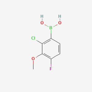 molecular formula C7H7BClFO3 B591547 (2-Chloro-4-fluoro-3-methoxyphenyl)boronic acid CAS No. 943831-11-6