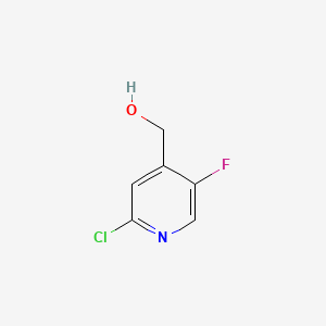 molecular formula C6H5ClFNO B591550 (2-Chloro-5-fluoropyridin-4-yl)methanol CAS No. 884494-86-4