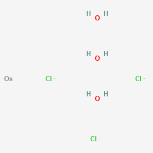 molecular formula Cl3H6O3Os B591551 Osmium(III) chloride trihydrate CAS No. 135296-80-9
