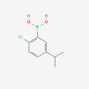 molecular formula C9H12BClO2 B591553 (2-Chloro-5-isopropylphenyl)boronic acid CAS No. 875550-89-3