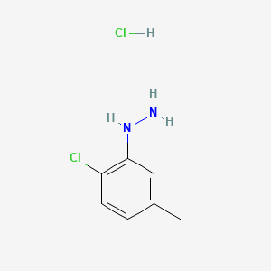 molecular formula C7H10Cl2N2 B591554 (2-Chloro-5-methylphenyl)hydrazine hydrochloride CAS No. 922510-92-7