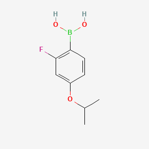 molecular formula C9H12BFO3 B591564 (2-Fluoro-4-isopropoxyphenyl)boronic acid CAS No. 586389-90-4