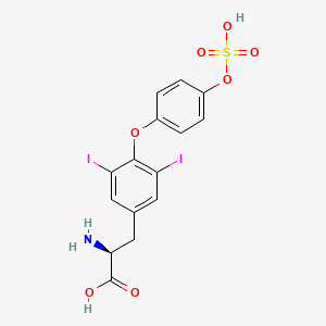 (2S)-2-Amino-3-[3,5-diiodo-4-(4-sulfooxyphenoxy)phenyl]propanoic acid