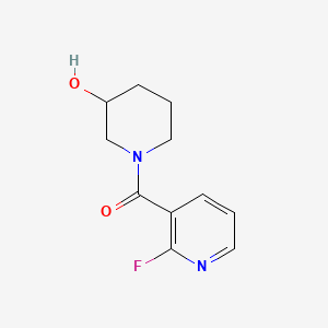 molecular formula C11H13FN2O2 B591572 (2-Fluoropyridin-3-yl)(3-hydroxypiperidin-1-yl)methanone CAS No. 1065484-91-4