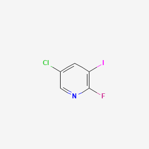 molecular formula C5H2ClFIN B591577 5-Chloro-2-fluoro-3-iodopyridine CAS No. 884495-31-2