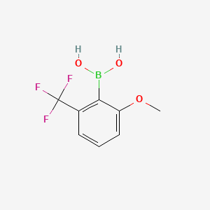 molecular formula C8H8BF3O3 B591580 (2-Methoxy-6-(trifluoromethyl)phenyl)boronic acid CAS No. 1310384-19-0