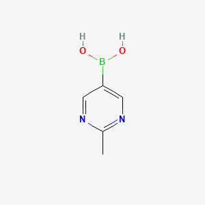 molecular formula C5H7BN2O2 B591584 (2-Methylpyrimidin-5-yl)boronic acid CAS No. 1034924-06-5