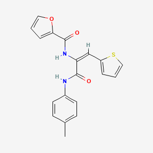 molecular formula C19H16N2O3S B5915891 N-[(E)-3-(4-methylanilino)-3-oxo-1-thiophen-2-ylprop-1-en-2-yl]furan-2-carboxamide 