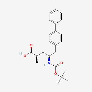 molecular formula C23H29NO4 B591595 (2R,4S)-5-(Biphenyl-4-yl)-4-[(tert-butoxycarbonyl)amino]-2-methylpentanoic acid CAS No. 1012341-50-2