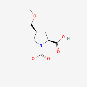 (2S,4S)-1-(tert-butoxycarbonyl)-4-(methoxymethyl)pyrrolidine-2-carboxylic acid