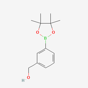 molecular formula C13H19BO3 B591617 (3-(4,4,5,5-Tetramethyl-1,3,2-dioxaborolan-2-yl)phenyl)methanol CAS No. 443776-76-9