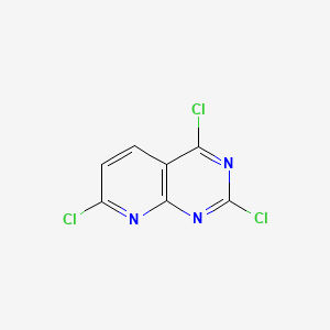 molecular formula C7H2Cl3N3 B591630 2,4,7-Trichloropyrido[2,3-d]pyrimidine CAS No. 938443-20-0