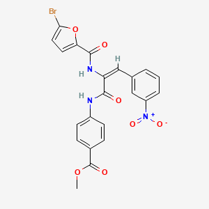 molecular formula C22H16BrN3O7 B5916325 Methyl 4-[(2E)-2-[(5-bromofuran-2-YL)formamido]-3-(3-nitrophenyl)prop-2-enamido]benzoate 