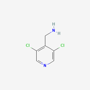molecular formula C6H6Cl2N2 B591633 (3,5-Dichloropyridin-4-yl)methanamine CAS No. 418795-04-7
