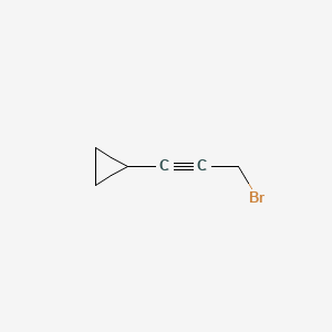 molecular formula C6H7Br B591643 (3-Bromo-1-propyn-1-yl)cyclopropane CAS No. 852526-08-0