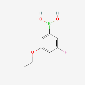molecular formula C8H10BFO3 B591658 3-Ethoxy-5-fluorophenylboronic acid CAS No. 850589-53-6