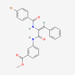 molecular formula C24H19BrN2O4 B5916603 Methyl 3-[(2E)-2-[(4-bromophenyl)formamido]-3-phenylprop-2-enamido]benzoate 