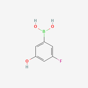 molecular formula C6H6BFO3 B591667 3-Fluoro-5-hydroxyphenylboronic acid CAS No. 871329-82-7