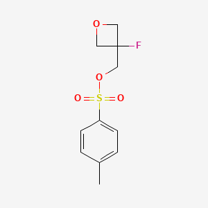 molecular formula C11H13FO4S B591668 （3-氟氧杂环丁烷-3-基）甲基 4-甲基苯磺酸酯 CAS No. 1308644-71-4
