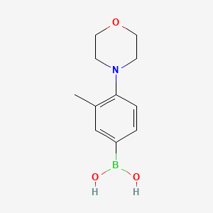molecular formula C11H16BNO3 B591672 3-Methyl-4-morpholinophenylboronic acid CAS No. 1426245-63-7