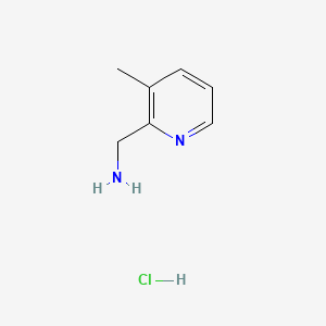 molecular formula C7H11ClN2 B591673 (3-Methylpyridin-2-yl)methanamine hydrochloride CAS No. 153936-25-5