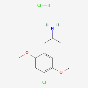 molecular formula C11H17Cl2NO2 B591676 4-Chloro-2,5-dma hydrochloride CAS No. 42203-77-0