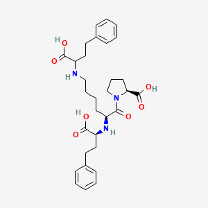 molecular formula C31H41N3O7 B591677 N-(1-Carboxy-3-phenylpropyl)-S-lisinopril (Mixture of diastereomers) CAS No. 927819-64-5