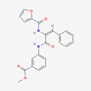 molecular formula C22H18N2O5 B5916781 methyl 3-[[(E)-2-(furan-2-carbonylamino)-3-phenylprop-2-enoyl]amino]benzoate 