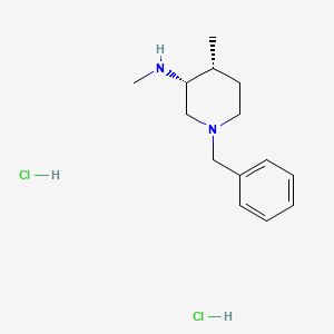 molecular formula C14H23ClN2 B591680 (3R,4R)-1-Benzyl-N,4-dimethylpiperidin-3-amine dihydrochloride CAS No. 1062580-52-2